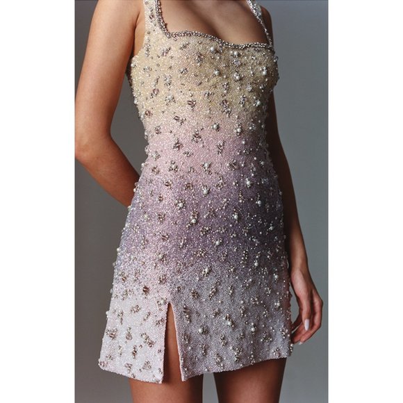 Clio Peppiatt - Prism Embellished Mini Dress - Size Small - Picture 1 of 7